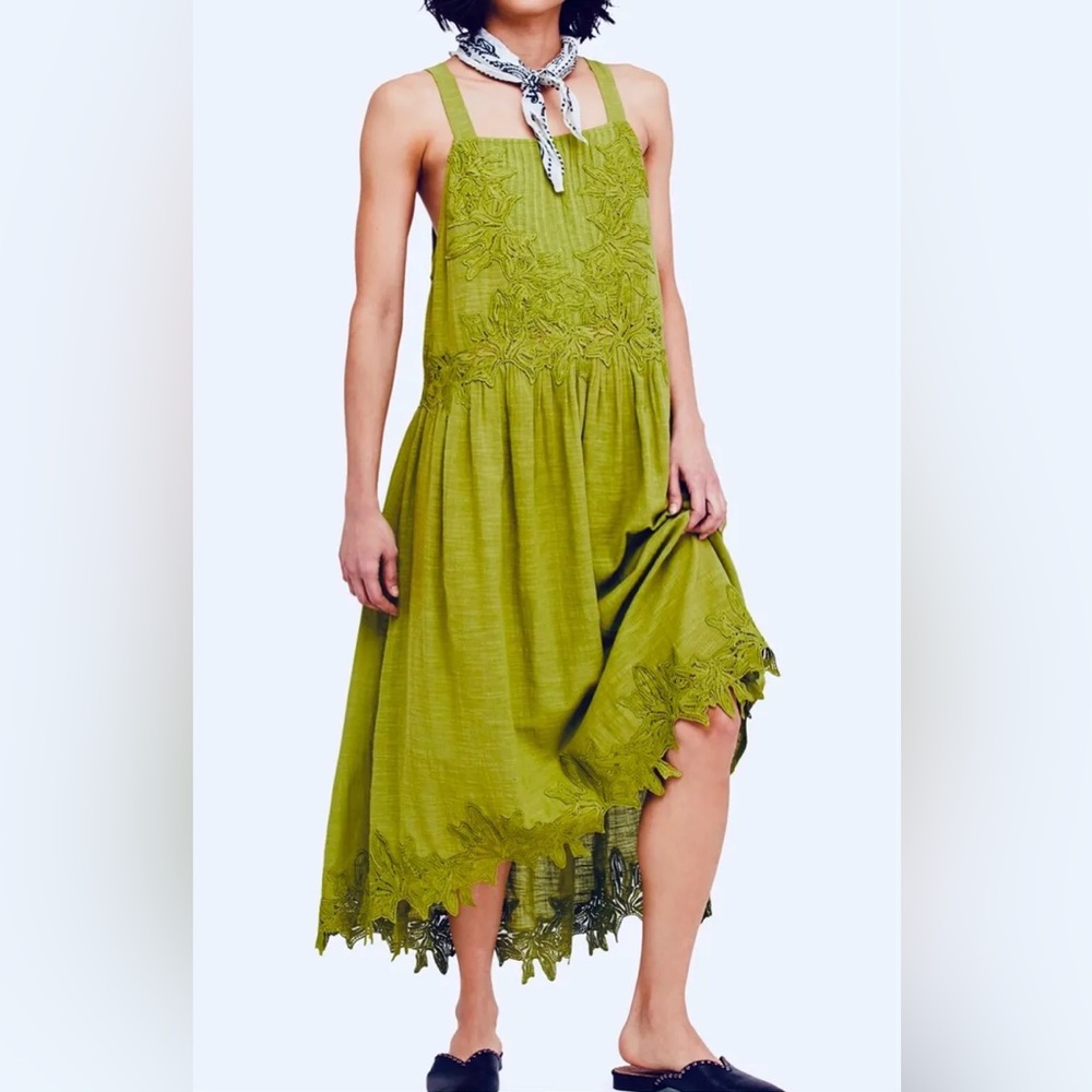 Free People In Your Arms Appliqué Dress
